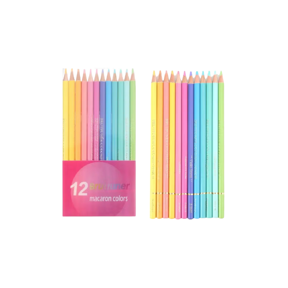 Macaron Colour Pencils (12 Pcs)