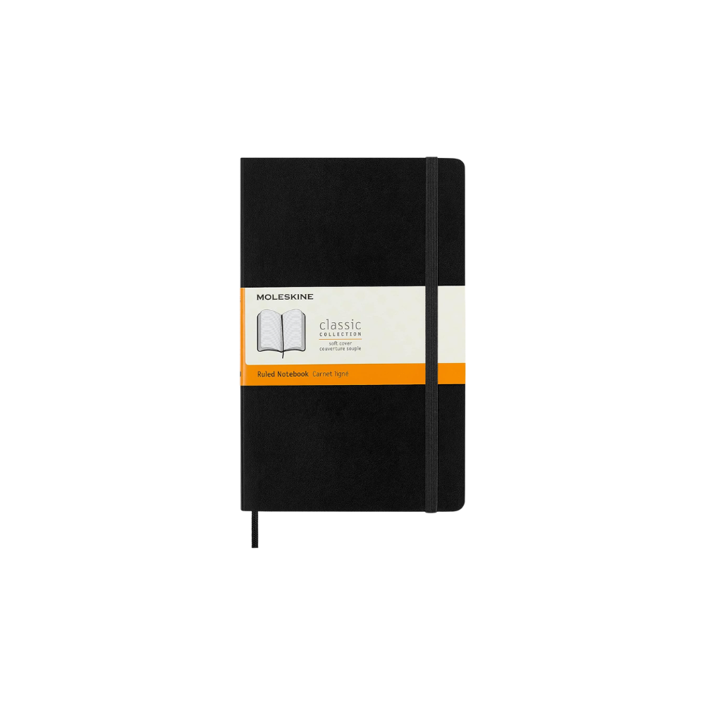 Moleskine - Classic Ruled Notebook - Pocket Size (Black/Hardcover)