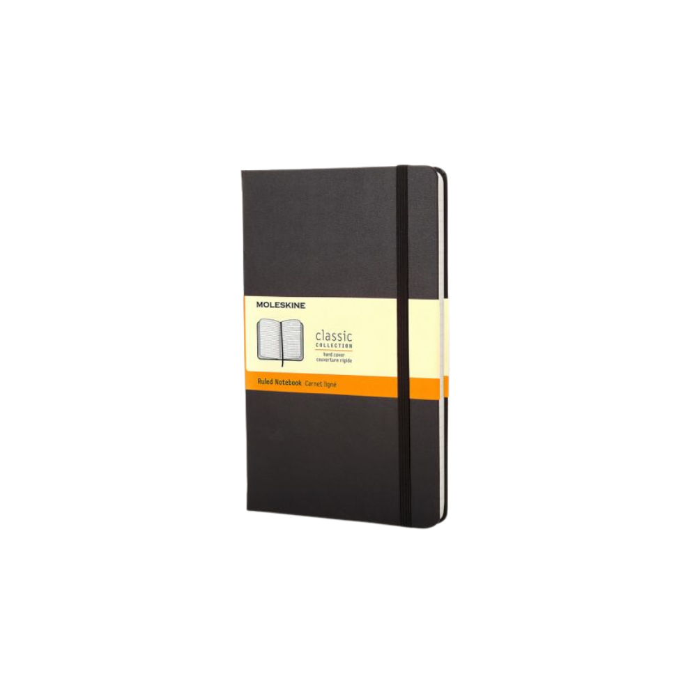 Moleskine - Classic Ruled Notebook - Pocket Size (Black/Hardcover)