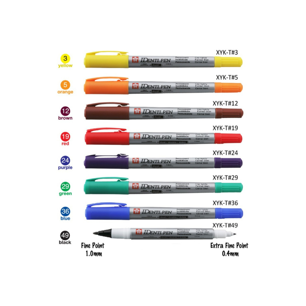 Sakura - Identi-Pen - Dual Point - Assorted Colors