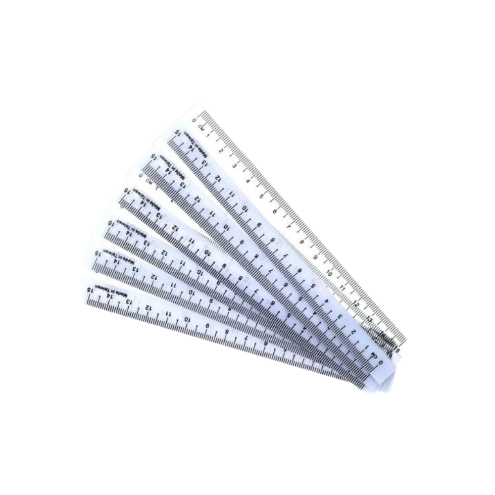Plastic Transparent Ruler - 6\/12\""