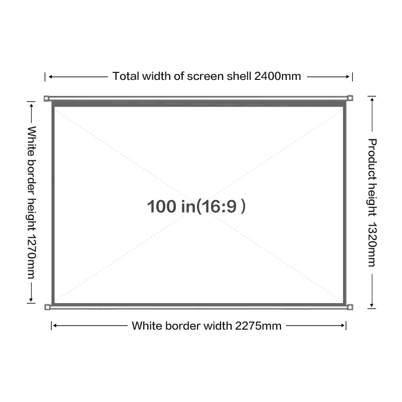 Deli EU Projection Screen (E50448)