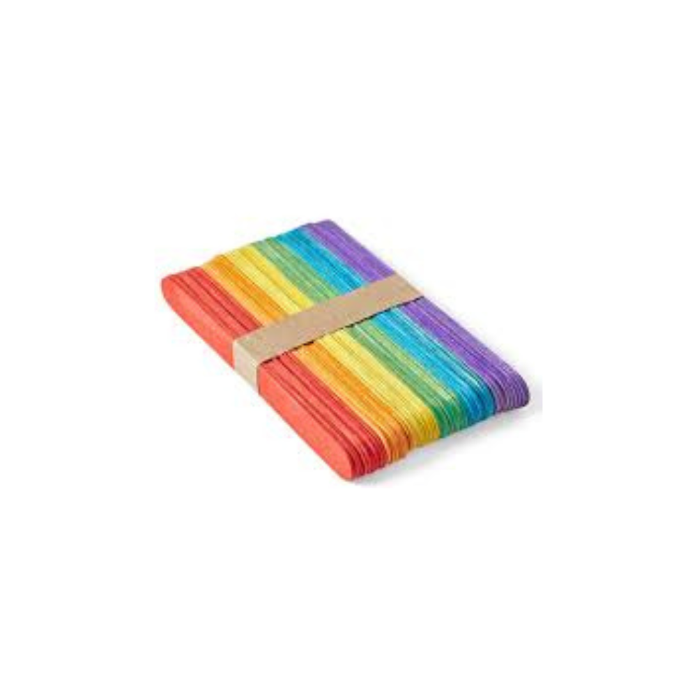 Rainbow Popsicle Sticks