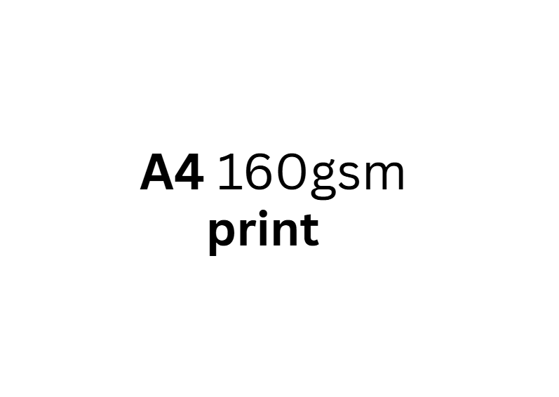 A4 160gsm print
