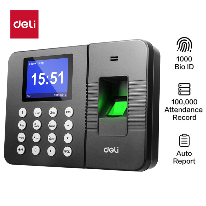 Deli Fingerprint Attendance Machine Deli (E3960)